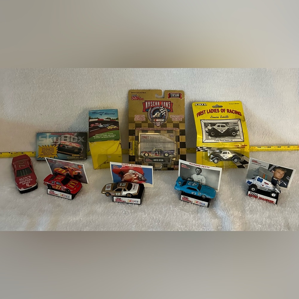 NASCAR collection, vintage pieces - cars, cards, small memorabilia